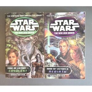Star Wars The New Jedi Order Edge of Victory I & II Greg Keyes Paperbacka